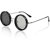 BroBlackDog 1-9 Adjustable Tint Sunglasses - Polarized ND Lens, UV400 Round Frame for Men & Women(Hard Case)