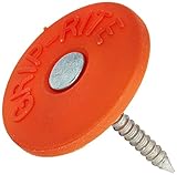 Grip Rite 1PRCAP1 1 lb Electro Galvanized Round Plastic Grip-Cap Nail, 1"