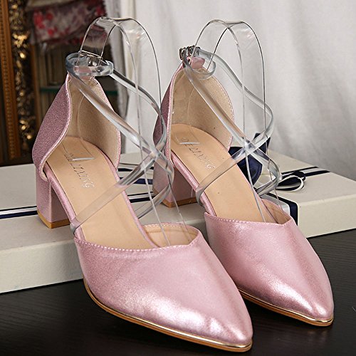 Adecco LLC 2 Pair Women's Detachable Silicone Shoe Straps with Silver Buckle, High Heels Anti-Loose Shoelace Accessories (Light Blue) - Thumbnail 3