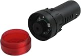 mxuteuk 2x 22mm Red LED Buzzer Alarm Light AC DC 24V Flashing Indicator view 5