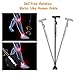 BigAlex Folding Walking Cane with LED Light,Pivoting Quad Base,Adjustable Walking Stick with Carrying Bag for Man/Woman (Alloy Base)