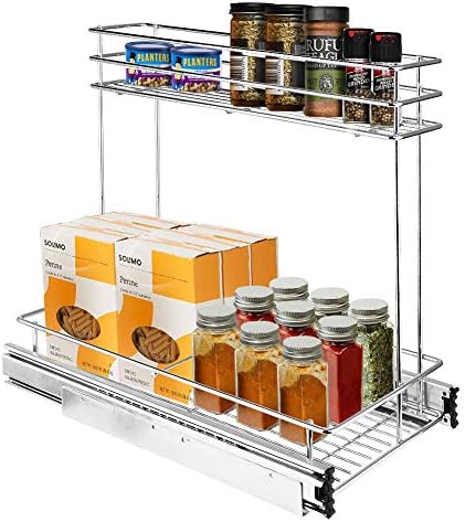 Secura Pull Out Cabinet Organizer Professional Kitchen And Bathroom Sink Cabinet Organizer With 2 Tier Sliding