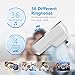 Bodyguard Wireless Doorbell,Waterproof Chime Kit Operating at 1000ft with 1 Push Button Transmitter（Battery included）and 2 plug-in Receivers,36 Chimes,4 Level Volume LED Indicator - white
