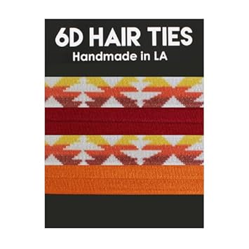 Amazon Com 6d Hair Ties Tribal Print Creaseless Hair Ties 4
