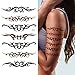 Supperb® Temporary Tattoos Art Sticker - Tribal Swirls Temporary Tattoo