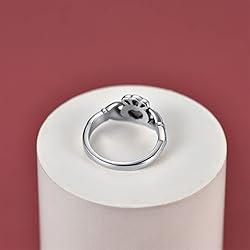 Silver Claddagh Rings Irish Love Jewelry for Female