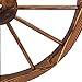 Best Choice Products 30-inch Set of 2 Decorative Wall Accent Old Western Wooden Garden Wagon Wheel w/Steel Rims, Stained Finish, Brown