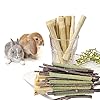 XIAO MO GU Bunny Chew Toys, 3 Types Rabbit Hamster Toys with Apple Wood Sticks Teeth Grinding Toy for Rabbits Bunny…