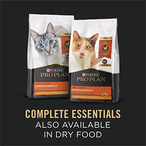 Purina Pro Plan Gravy Wet Cat Food, Complete Essentials Seafood Stew Entree in Sauce (24) 3 oz
