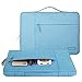 MOSISO Laptop Sleeve Compatible with MacBook Air/Pro Retina, 13-13.3 inch Notebook,Compatible with MacBook Pro 14 inch 2021 2022 M1 Pro/Max A2442,Polyester Multifunctional Briefcase Bag, Sky Blue