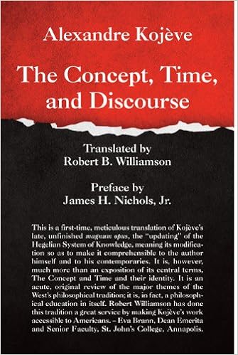 The Concept Time And Discourse Kojeve Alexandre Nichols James H Williamson Robert B 9781587311543 Metaphysics Amazon Canada