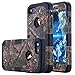 LONTECT for iPhone 8 Case, iPhone 7 Case Camouflage Tree Hybrid Heavy Duty Shockproof Case with Dual Layer [Hard PC+ Soft Silicone] Impact Protection for Apple iPhone 7/iPhone 8, Tree Camo/Black