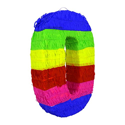 1 Colorful+Number+Zero+Pinata+Handmade