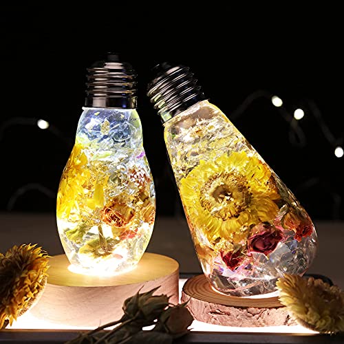 LET\'S RESIN Rechargeable Resin Light Bulb Molds, Upgrade Resin Molds Silicone, Silicone Molds for Resin Casting, LED Epoxy Resin Molds Silicone, Resin Molds Silicone Large with Vibration Sensor Switch