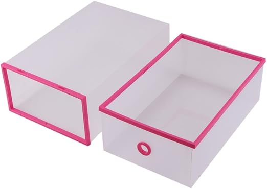 Amazon Com Yosoo 5 Pack Transparent Stackable Shoe Storage Boxes