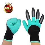 HAODE FASHION Sturdy Claws Garden Genie Gloves with Fingertips Unisex Right Hand Claws Quick Easy to Dig and Plant Waterproof Gardening Tools - As Seen On TV (Right Hand Claw 1 Pair)