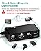 Cigarette Lighter Splitter, CHGeek Car Charger 120W 12V 24V 3-Socket Power Adapter DC Outlet with 6.8A 4-Port USB (Black)
