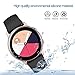 OenFoto Band Compatible Samsung Galaxy Watch 42mm/ Galaxy Watch Active/Gear Sport, 20mm Soft Silicone Replacement Wristband for Samsung Galaxy Smartwatch, Women Men, Black Small