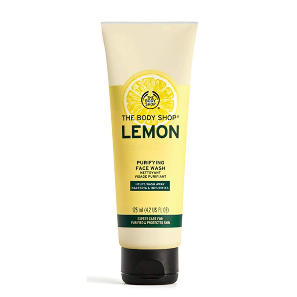 The Body Shop Lemon Purifying Face Wash INTENSELY CLEANSING PROTECT SKIN 125ml