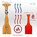 Stocking Stuffer - Wood BBQ Tool, Safer Grill Scraper for Outdoor Barbecue Cleaning. North American Cedar, Ergonomic Grip, Bristle Free Cleaner, Naturally Forms to All Grills