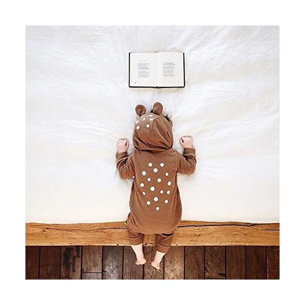 Animal Style Baby Jumpsuit Dear Printing Cute Romper Climbing Christmas Clothes - Image 3