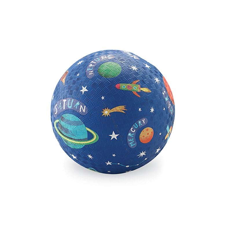 Crocodile Creek – Solar System Rubber Playground Ball – Ships Inflated, PVC-Free, Durable Design for Outdoor Games, 4…