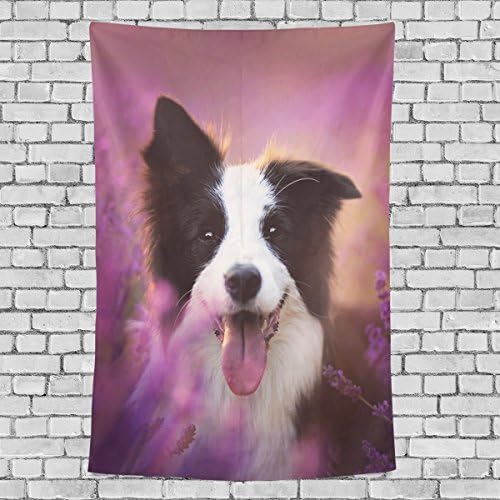 Donnapink Wall Tapestry Funny Cute Dog 51"X60" Wall Hanging Bedspread For Home Livingroom Dorm