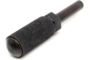 Benchmark Abrasives 1/2" x 1" Rubber Expanding Drum Sander with 1/4" Mandrel, Spiral Bands Rotary Sander Attachment for Drill & Die Grinder, Metal Polishing Sanding Shaping - Sanders for Woodworking