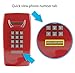Home Intuition Amplified Single Line Corded Wall Mounted Telephone with Extra Loud Ringer, Red