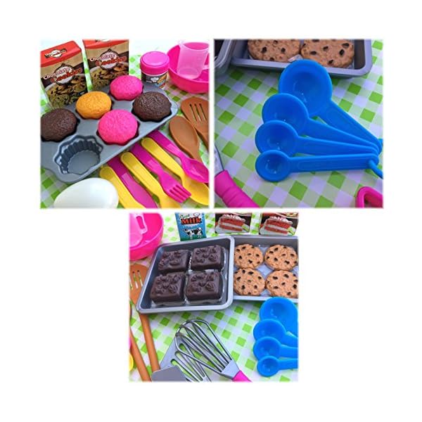 TikTakToo 50 TLG riesiges Backset Kuchen Küchenhelfer für Spielküche Lebensmittel UVM – Bild 4