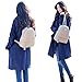 COPI Women's Simple Design Fashion Quilted Casual Backpacks Beige, Not big bag