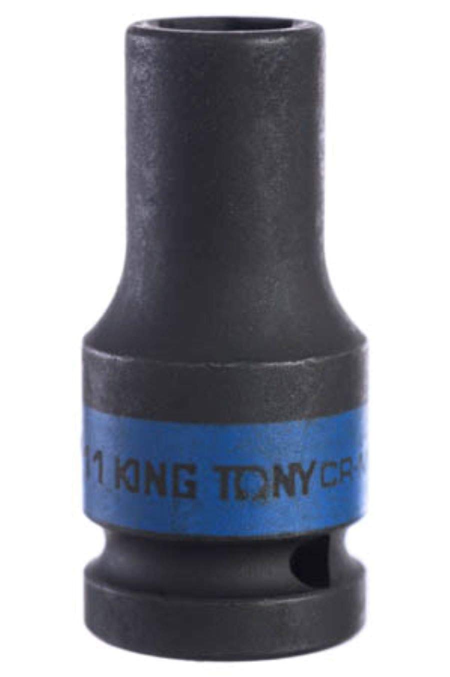 KING TONY 483511M Socket De Impacto Long Pared Fina 1/2" 11mm for DIYers & Professionals, Ideal for Repair and Installation tasks, 11mm, red