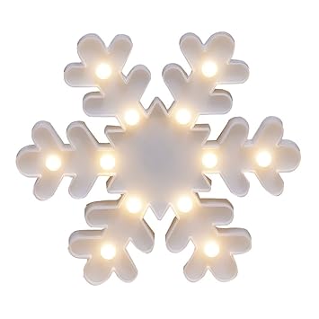 Amazon Com Led Night Light Cute Decor Night Light Snowflake Table