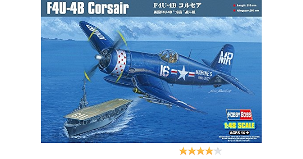 Amazon.com: Hobby Boss F4U-4B Corsair Assembly Kit : Arts, Crafts  Sewing