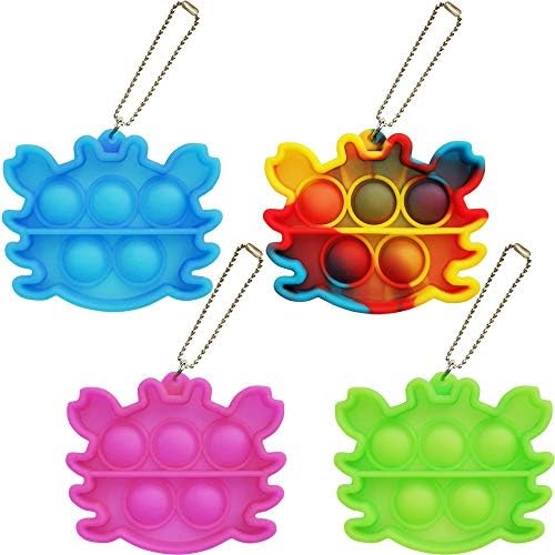 Tastiera Push Bubble Fidget Giocattoli Sensoriali Arcobaleno Popping Gioco In Silicone Giocattolo Ansia E Antistress Giocattolo Per Autismo Per Bambini E Adu - Foto 11