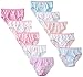 Danawear Little Girls' Solid and Print 10-Pack Girls Brief Panties
