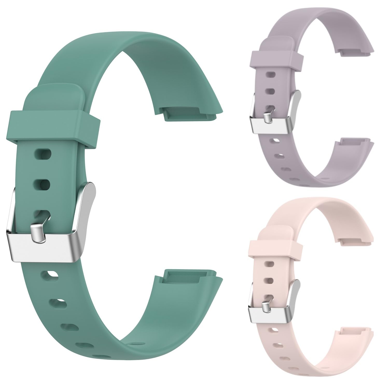 Panda Bobo Compatible with Fitbit Luxe Strap Replacement Band Classic Wristband Women Men Small large (Pack B - 3 Straps, Small)