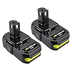 Biswaye 2 Pack 2500mAh Ryobi 18V Replacement Lithium Ion Battery Pack for Ryobi 18-Volt ONE+ P102 P103 P104 P105 P107 P108 P109