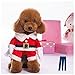 Mikayoo Christmas Costumes for Small Dog Medium Dog Or Cat, Santa Suit with Hat,Santa Dress with Hat, Santa Claus Costumes Christmas Holiday, Xmas Coat with Santa Hat, Xmas Dress with Santa Hat(M)