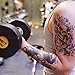Zzurcca Large Realistic Temporary Tattoos Cover Set 5 Pcs Stickers For Men Black Fake Tattoo Kit For Women (Dragon, Skull, Koi Fish, Death Sickle)