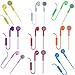 Aetherie Bundle Color Headphone Headsets Packs with Microphone + Remote for Mobile Device (3.5MM) - 10 Colors Packs
