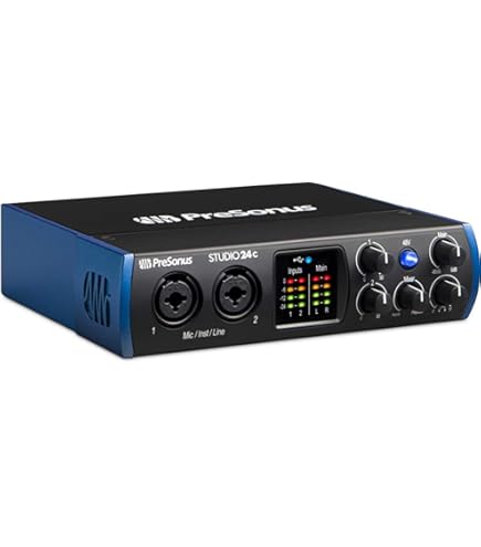 DTM・DAW PreSonus Studio 24c Amazon.com: PreSonus Studio 24c 2x2, 192 kHz, USB Audio
