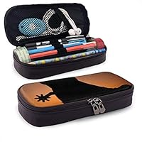 Pgonesex Cowboy Boots Shadow Leather Cute Pencil Case - High Capacity Pencil Pouch Stationery Organizer Multifunction Cosmetic Makeup Bag, Perfect Holder for Pencils and Pens