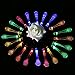easyDecor Solar Powered String Lights 30 LED 21ft 8 Modes Water Drop Fairy Christmas String Light for Outdoor Party Wedding Patio Garden Holiday Decorations (Multi Color)