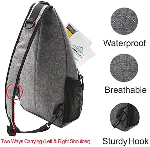 MOSISO Sling Backpack, Multipurpose Crossbody Shoulder Bag Travel Hiking Daypack 4 MOSISO Sling Backpack, Multipurpose Crossbody Shoulder Bag Travel Hiking Daypack