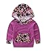 Oklady Baby Girls Floral Valentines Clothes Hoodie+ Floral Pant + Bow Headband 3Pcs Outfits For 0-2Y