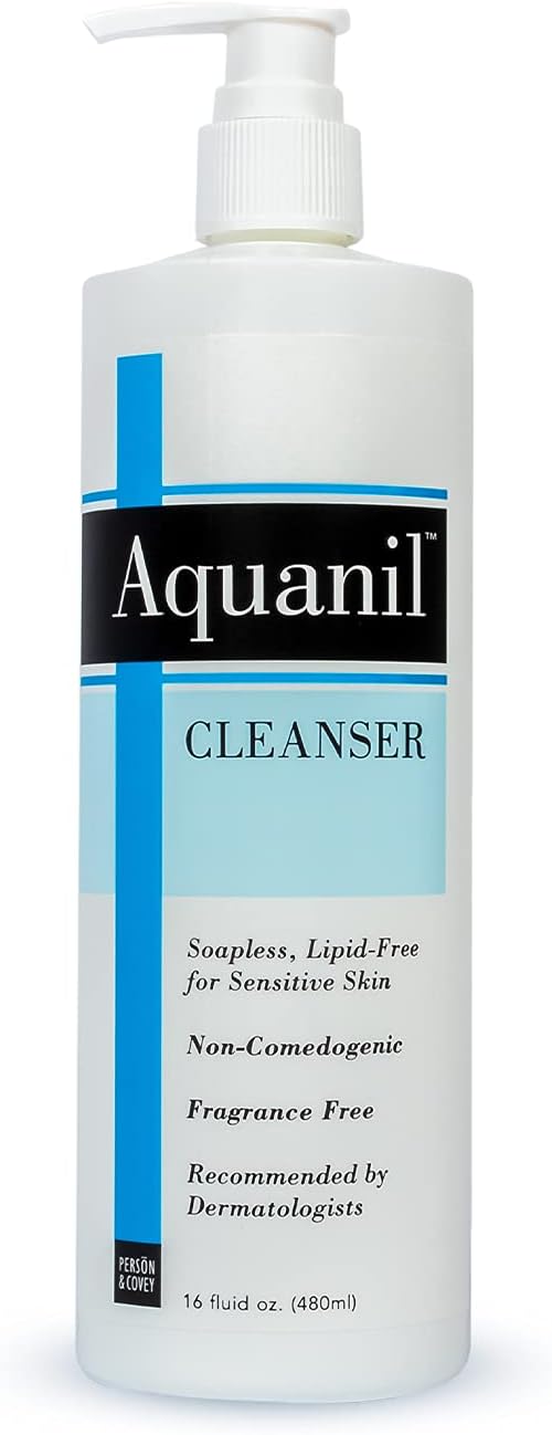 Aquanil Cleanser for Sensitive Skin 16 Fl Oz Non-Comedogenic Hypoallergenic