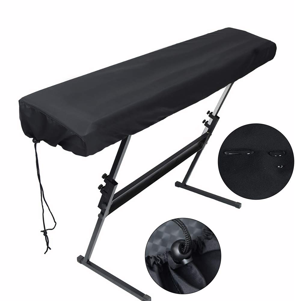 NAIVEDREAM 61/88 Keys Piano Keyboard Dust Cover, Stretchable Electric/Digital Piano Keyboard Bags Cases with Adjustable Elastic Cord, Water Resistant Protector for Yamaha Roland Casio Consoles
