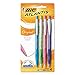 BIC Atlantis Ballpoint Retractable Pen, Assorted Ink, Medium, 1mm, 4/Pack
