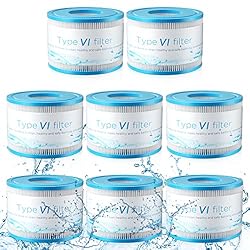 GEJRIO Hot Tub Filters Replacements, 8 Pack Type Vi